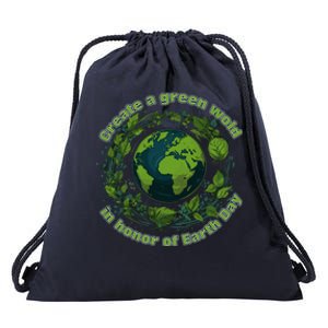 Create A Verdant World In Honor Of Earth Day Cool Gift Drawstring Bag