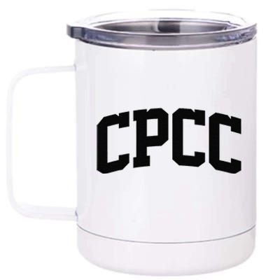 Cpcc Arch Vintage Retro College Athletic Sports 12 oz Stainless Steel Tumbler Cup