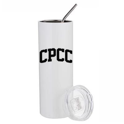 Cpcc Arch Vintage Retro College Athletic Sports Stainless Steel Tumbler