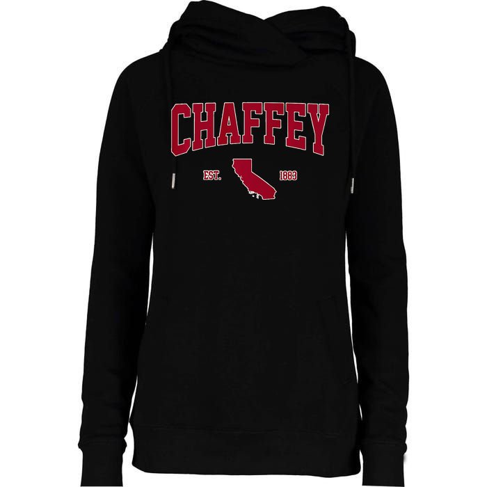 Chaffey Arch Vintage Retro College Design For Women Premium Womens Funnel Neck Pullover Hood