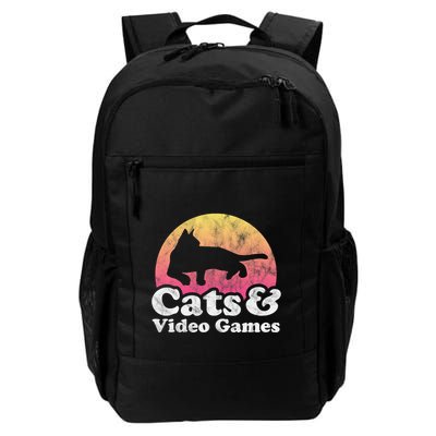 Cats And Video Games Cat And Video Game Gift Backpack