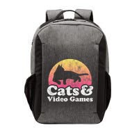 Cats And Video Games Cat And Video Game Gift Vector Backpack