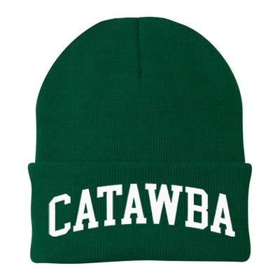 Catawba Arch Vintage Retro College Athletic Sports Knit Cap Winter Beanie