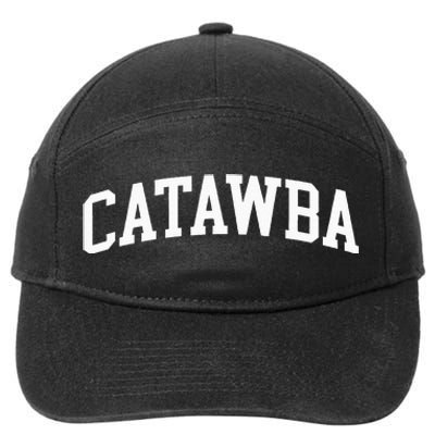 Catawba Arch Vintage Retro College Athletic Sports 7-Panel Snapback Hat