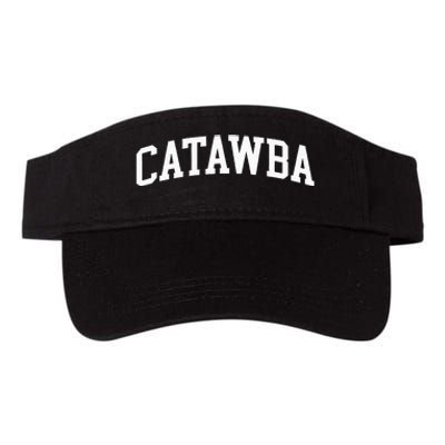 Catawba Arch Vintage Retro College Athletic Sports Valucap Bio-Washed Visor