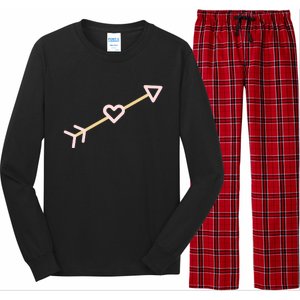 Cupid's Arrow Valentine's Day Be Mine Heart Arrow Gift Long Sleeve Pajama Set