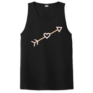 Cupid's Arrow Valentine's Day Be Mine Heart Arrow Gift PosiCharge Competitor Tank