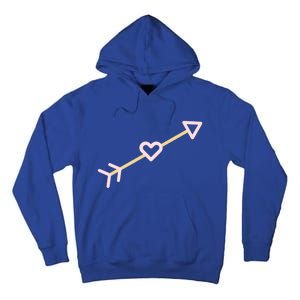 Cupid's Arrow Valentine's Day Be Mine Heart Arrow Gift Tall Hoodie