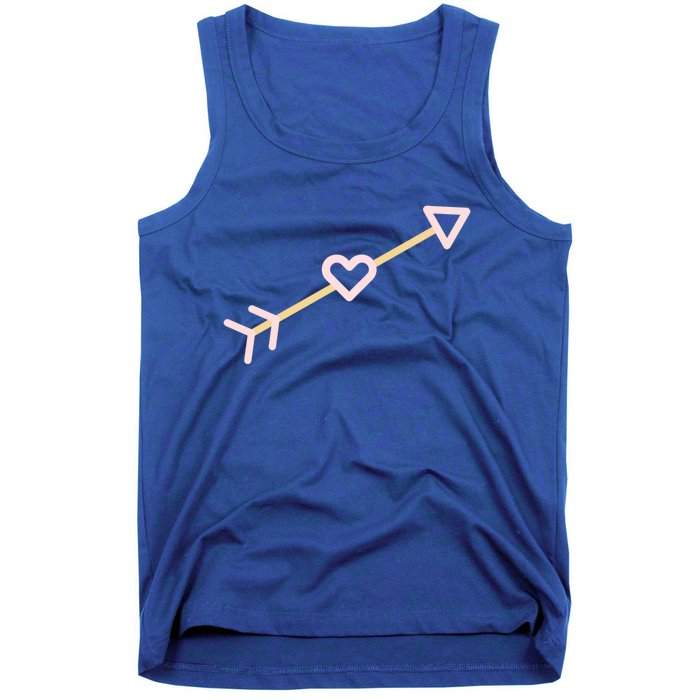 Cupid's Arrow Valentine's Day Be Mine Heart Arrow Gift Tank Top