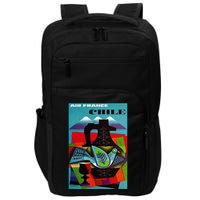 Chile Art Vintage Travel Poster Chilean Air France Impact Tech Backpack