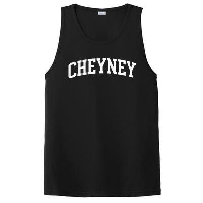 Cheyney Arch Vintage Retro College Athletic Sports PosiCharge Competitor Tank