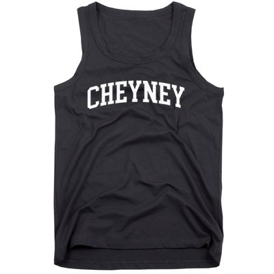 Cheyney Arch Vintage Retro College Athletic Sports Tank Top