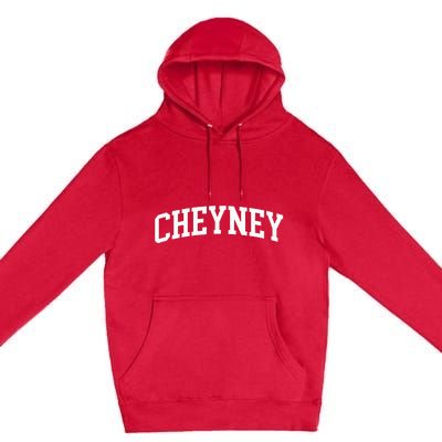 Cheyney Arch Vintage Retro College Athletic Sports Premium Pullover Hoodie