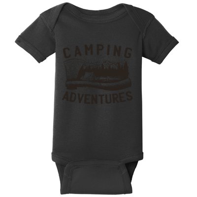 Camping Adventures Vintage Baby Bodysuit