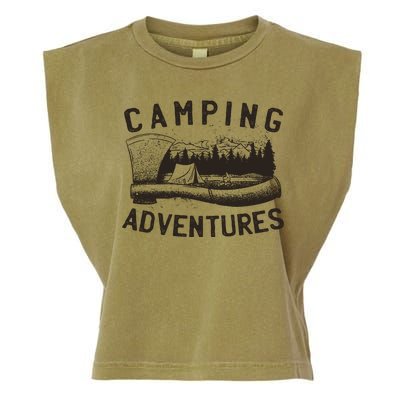 Camping Adventures Vintage Garment-Dyed Women's Muscle Tee