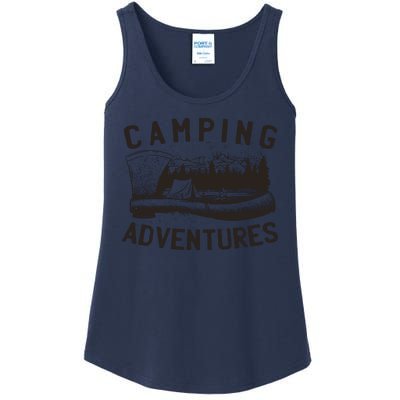 Camping Adventures Vintage Ladies Essential Tank