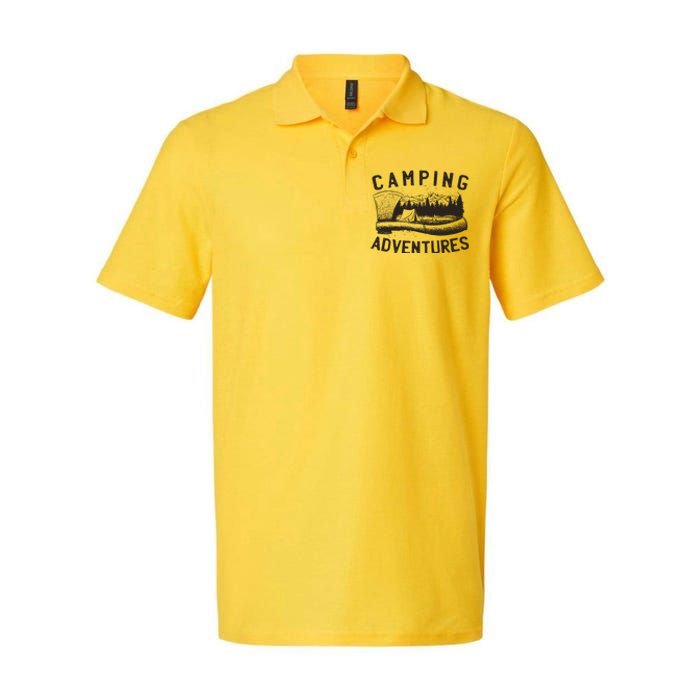 Camping Adventures Vintage Softstyle Adult Sport Polo