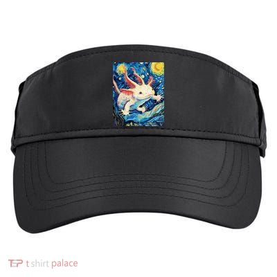 Classic Axolotl Vintage Starry Night Axolotl Adult Drive Performance Visor