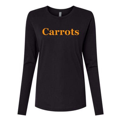 Carrots American Vegetable Tee Womens Cotton Relaxed Long Sleeve T-Shirt