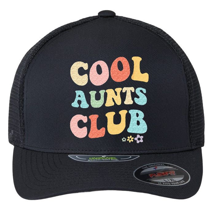 Cool Aunts Vintage Floral To Auntie From Niece Flexfit Unipanel Trucker Cap