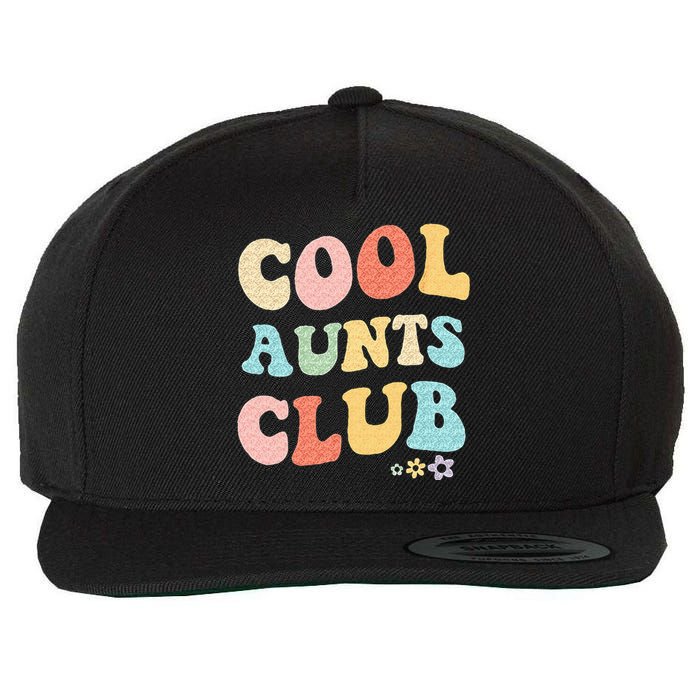 Cool Aunts Vintage Floral To Auntie From Niece Wool Snapback Cap