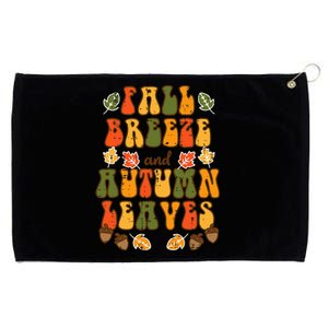 Cozy Autumn Vibes Harvest Season Celebration Grommeted Golf Towel