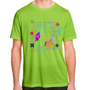 Cow Aesthetic Vaporwave 80s Style Horse Riding Lover Gift Adult ChromaSoft Performance T-Shirt