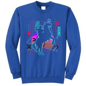 Cow Aesthetic Vaporwave 80s Style Horse Riding Lover Gift Sweatshirt