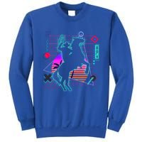 Cow Aesthetic Vaporwave 80s Style Horse Riding Lover Gift Sweatshirt