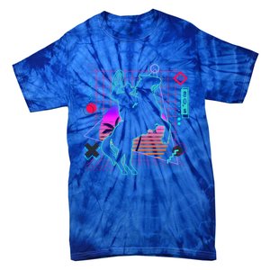 Cow Aesthetic Vaporwave 80s Style Horse Riding Lover Gift Tie-Dye T-Shirt