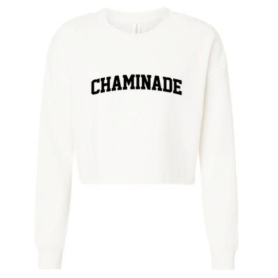 Chaminade Arch Vintage Retro College Athletic Sports Cropped Pullover Crew