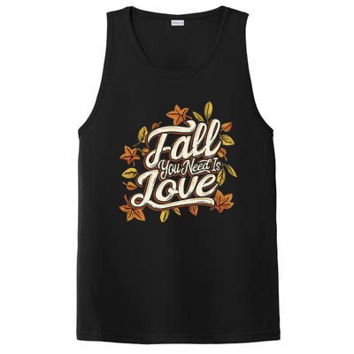 Cozy Autumn Vibes Lovethemed Thanksgiving PosiCharge Competitor Tank