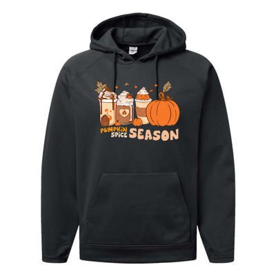 Cozy Autumn Vibes Pumpkin Spice Season Thanksgiving Day Performance Fleece Hoodie