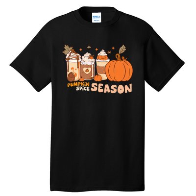 Cozy Autumn Vibes Pumpkin Spice Season Thanksgiving Day Tall T-Shirt