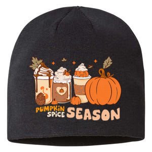 Cozy Autumn Vibes Pumpkin Spice Season Thanksgiving Day Sustainable Beanie