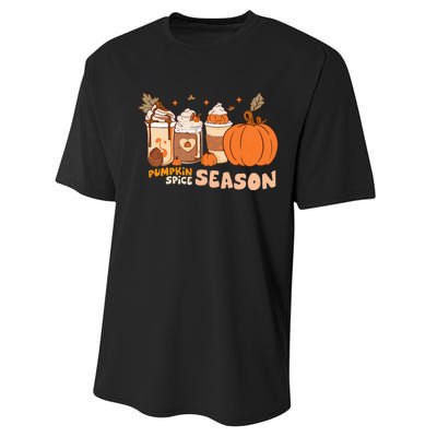 Cozy Autumn Vibes Pumpkin Spice Season Thanksgiving Day Performance Sprint T-Shirt