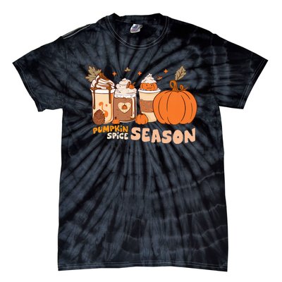 Cozy Autumn Vibes Pumpkin Spice Season Thanksgiving Day Tie-Dye T-Shirt