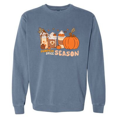 Cozy Autumn Vibes Pumpkin Spice Season Thanksgiving Day Garment-Dyed Sweatshirt