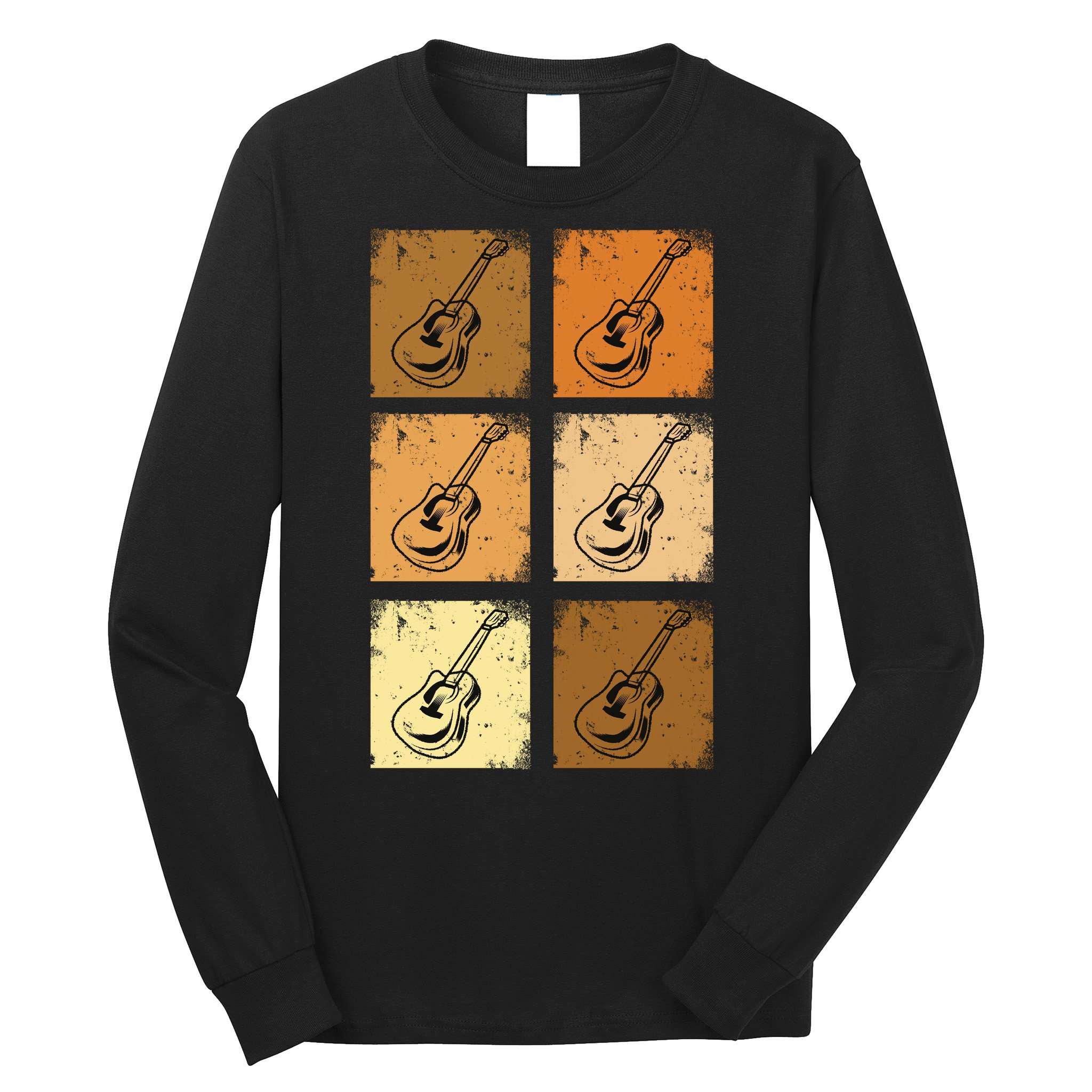 Classic And Vintage Guitars Long Sleeve Shirt