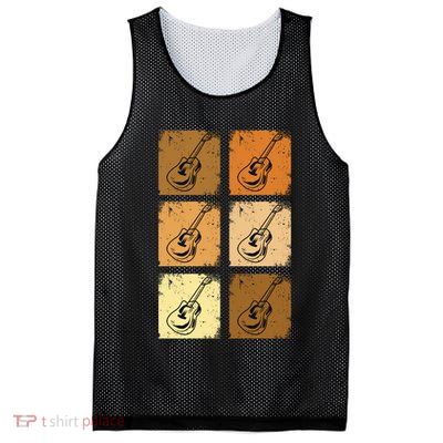 Classic And Vintage Guitars Mesh Reversible Basketball Jersey Tank