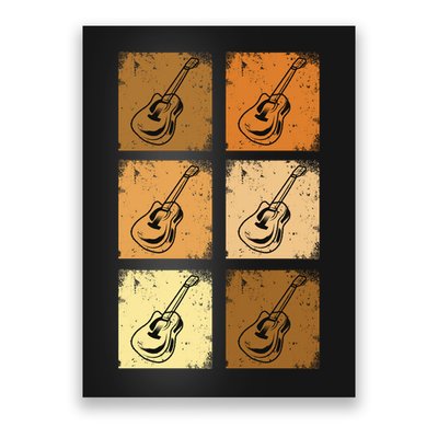 Classic And Vintage Guitars Poster
