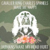 Cavalier King Charles Make Me Happy Legacy Tie Dye Trucker Hat