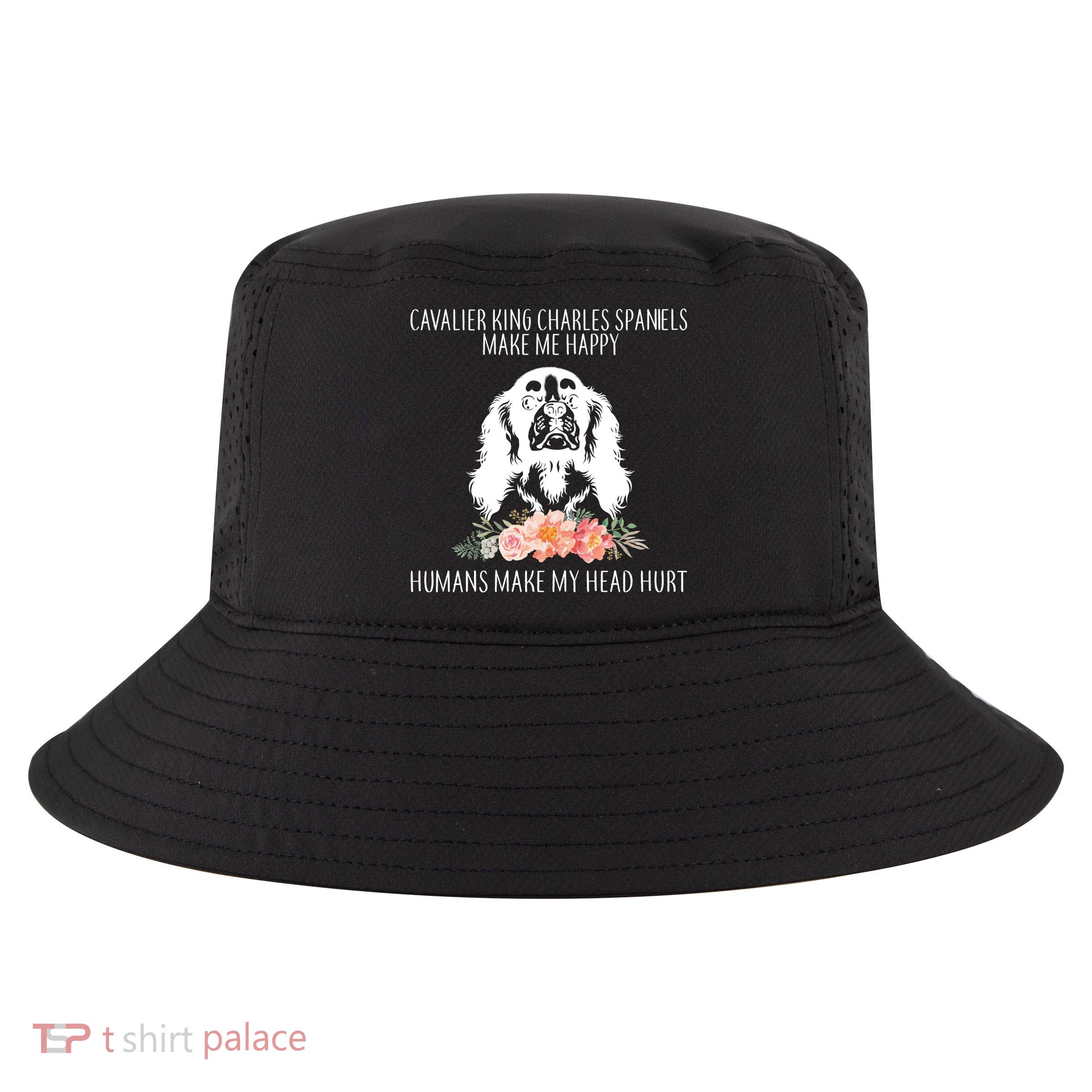 Cavalier King Charles Make Me Happy Cool Comfort Performance Bucket Hat
