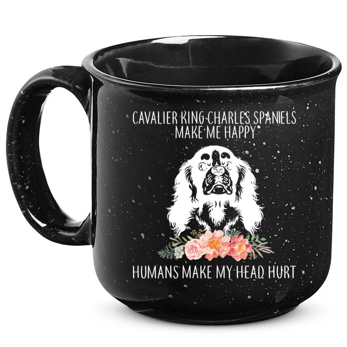 Cavalier King Charles Make Me Happy 15oz Campfire Ceramic Mug