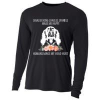 Cavalier King Charles Make Me Happy Cooling Performance Long Sleeve Crew