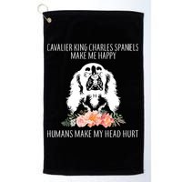 Cavalier King Charles Make Me Happy Golf Towel
