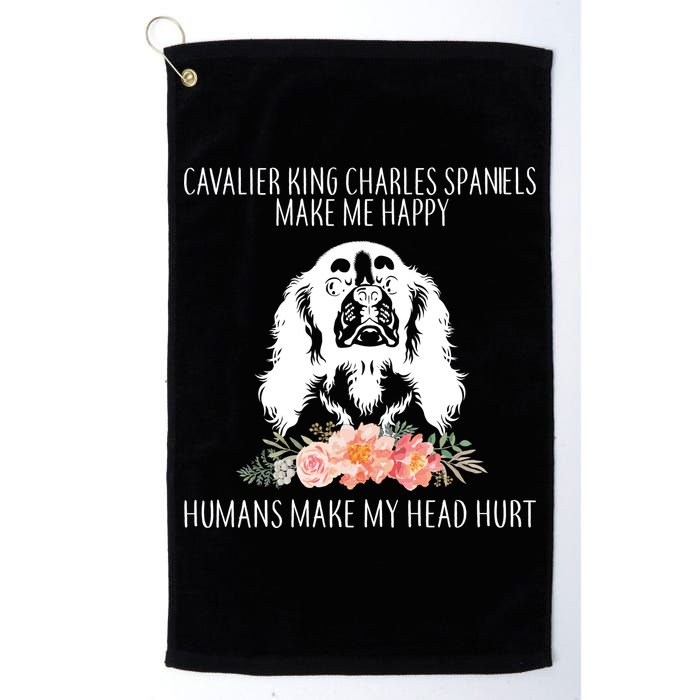 Cavalier King Charles Make Me Happy Golf Towel