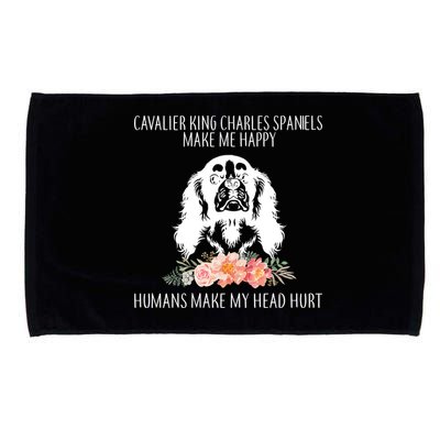 Cavalier King Charles Make Me Happy Microfiber Hand Towel