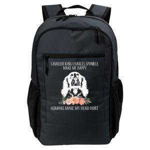 Cavalier King Charles Make Me Happy Daily Commute Backpack