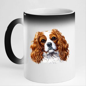 Cavalier King Charles Spaniel Dog 11oz Black Color Changing Mug